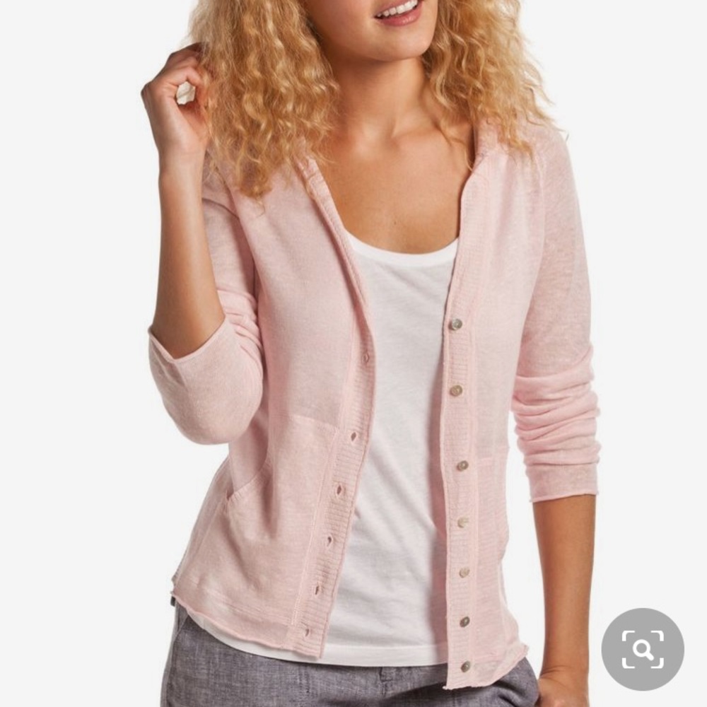 Island Company Linen Hoodie Cardigan